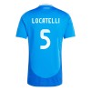 Original Fußballtrikot Italien Manuel Locatelli 5 Heimtrikot EURO 2024 Für Herren